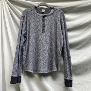 Lucky Brand gray long sleeve casual shirt, size large